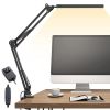 LED Desk Lamp Adjustable Swing Arm Lamp with Clamp Eye-Caring Reading Desk Light