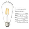 Edison Bulb LED Light Vintage Style Lighting Filament Lamp E26 Warm white 1PCS
