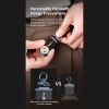 G2 mini flashlight key chain,5 modes small Led flashlight, EDC key chain brightest flashlight magnetic cap clip.Black