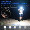 G2 mini flashlight key chain,5 modes small Led flashlight, EDC key chain brightest flashlight magnetic cap clip.Black