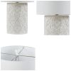 Embossed Floral Resin Table Lamp