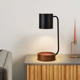 Bedroom Aromatherapy Lamp, Smokeless Candle Table Lamp (Option: Upgrade Timing Dimming UK-Black Walnut Wooden Base)