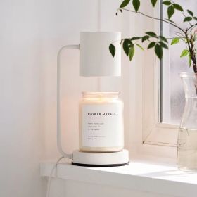 Bedroom Aromatherapy Lamp, Smokeless Candle Table Lamp (Option: Upgrade Timing Dimming AU-Moon White Metal Base)